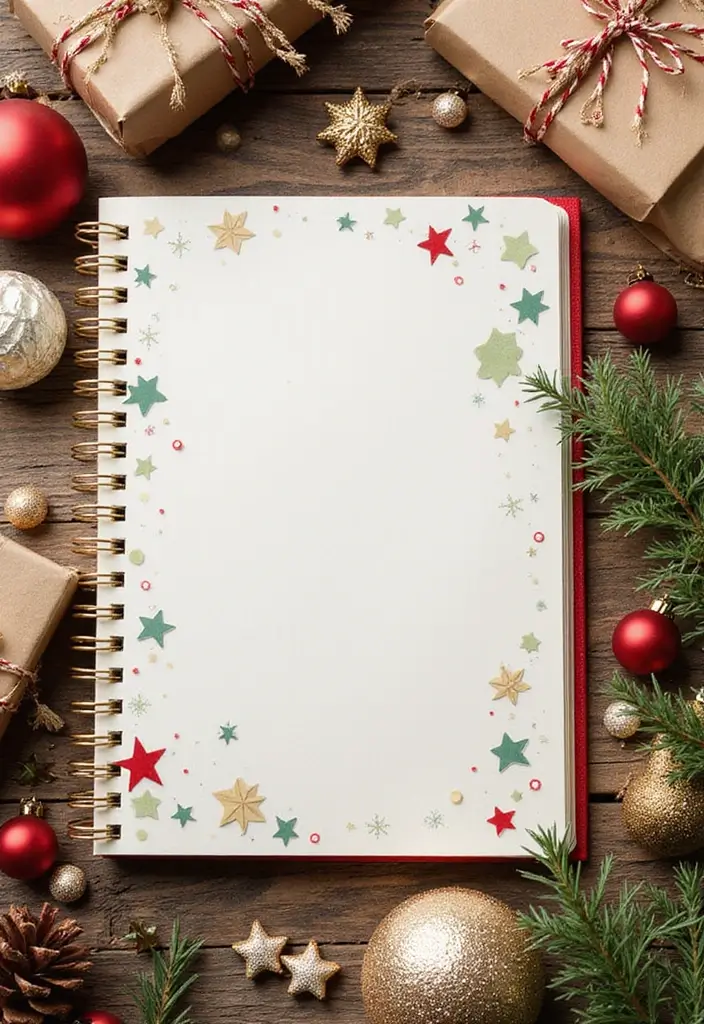 27 DIY Journal Ideas That Anyone Can Try for Personalized Notebooks - 15. Holiday-Themed Journal
