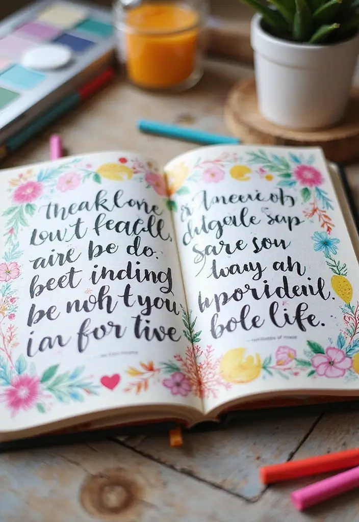 27 DIY Journal Ideas That Anyone Can Try for Personalized Notebooks - 18. Quote Journal