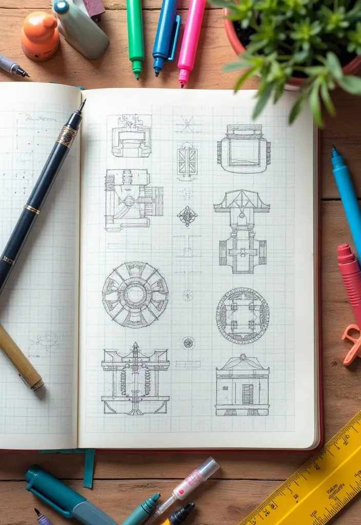 27 DIY Journal Ideas That Anyone Can Try for Personalized Notebooks - 19. Graph Paper Journal