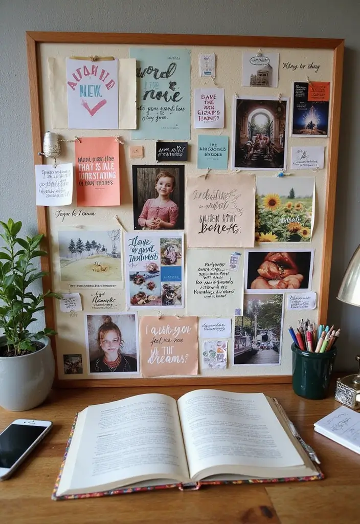 27 DIY Journal Ideas That Anyone Can Try for Personalized Notebooks - 20. Vision Board Journal