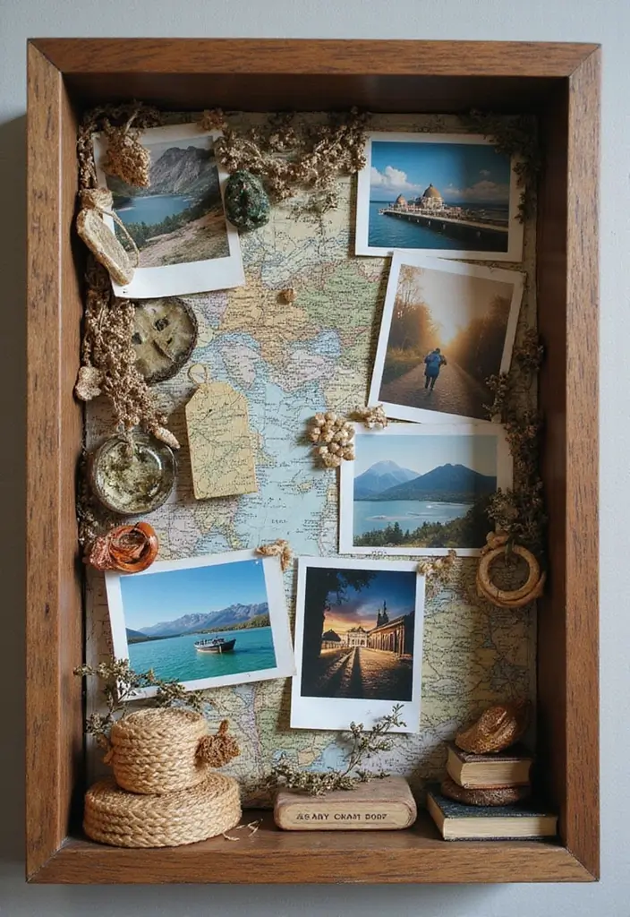 27 DIY Shadow Box Ideas That Showcase Memories Beautifully - 15. Storybook Travel Adventures