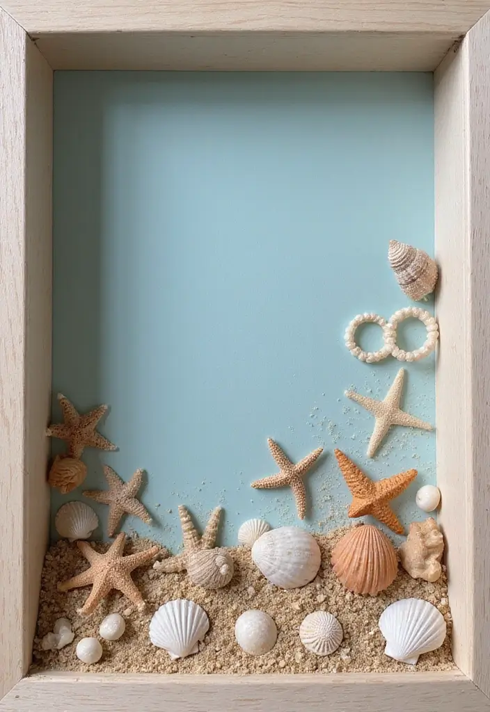 27 DIY Shadow Box Ideas That Showcase Memories Beautifully - 2. Beach Vacation Keepsakes