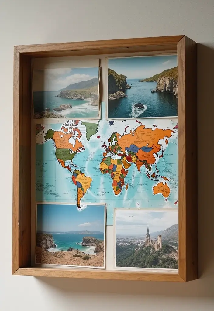 27 DIY Shadow Box Ideas That Showcase Memories Beautifully - 20. Travel Memory Boxes for Friends