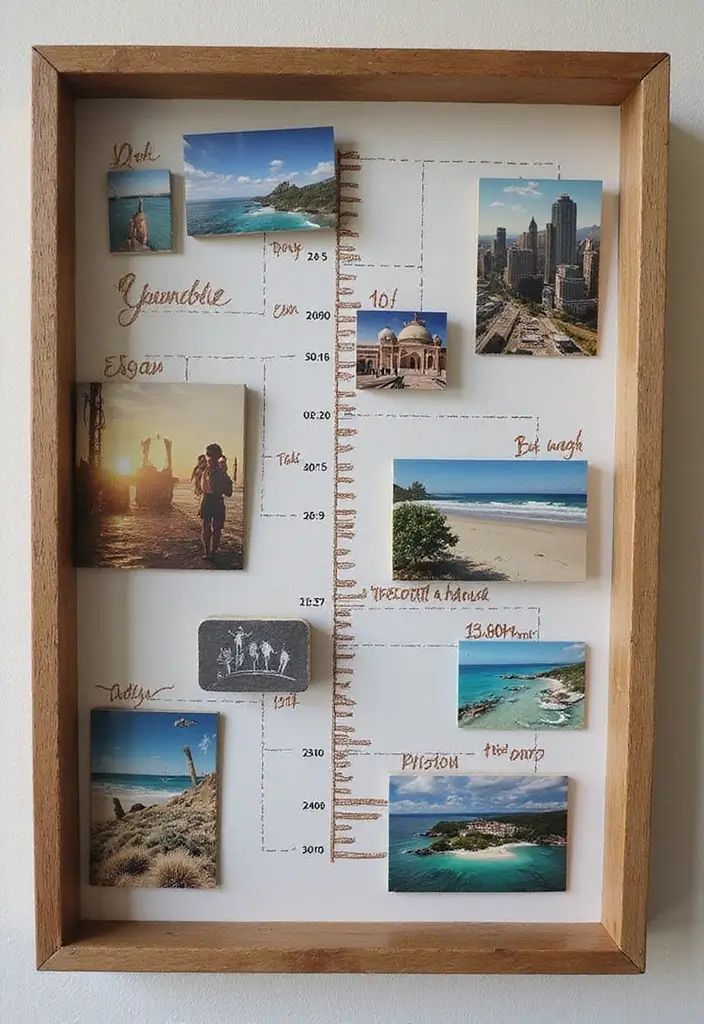 27 DIY Shadow Box Ideas That Showcase Memories Beautifully - 24. Journey Through Time