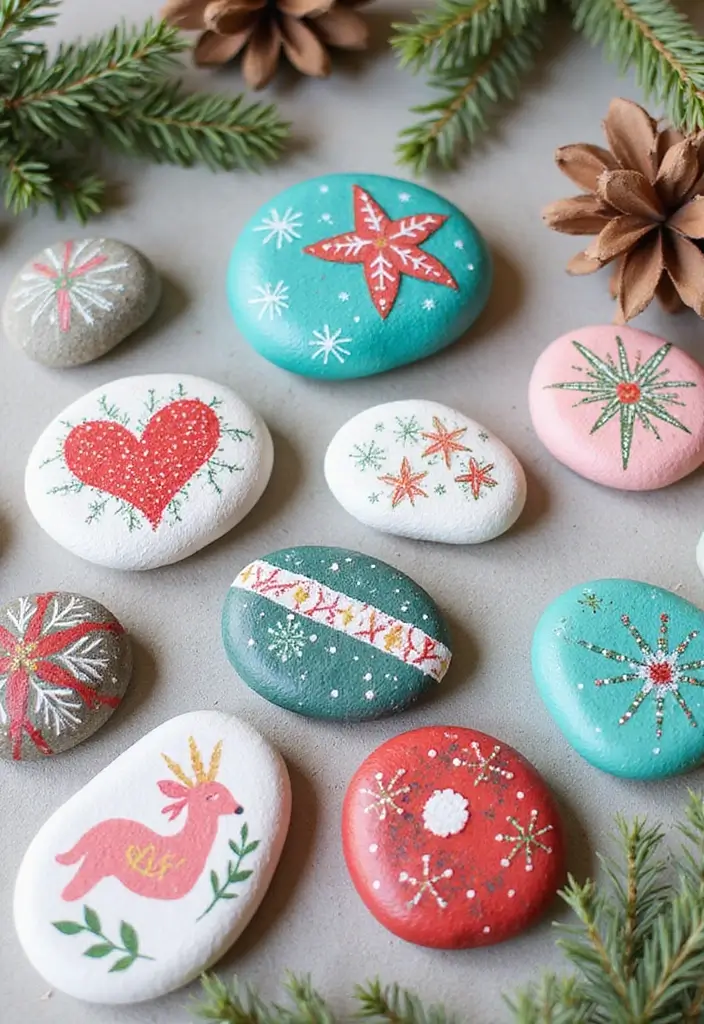 27 Diwali DIY Decoration Ideas That Make Your Festival Bright and Colorful - 14. DIY Painted Stones