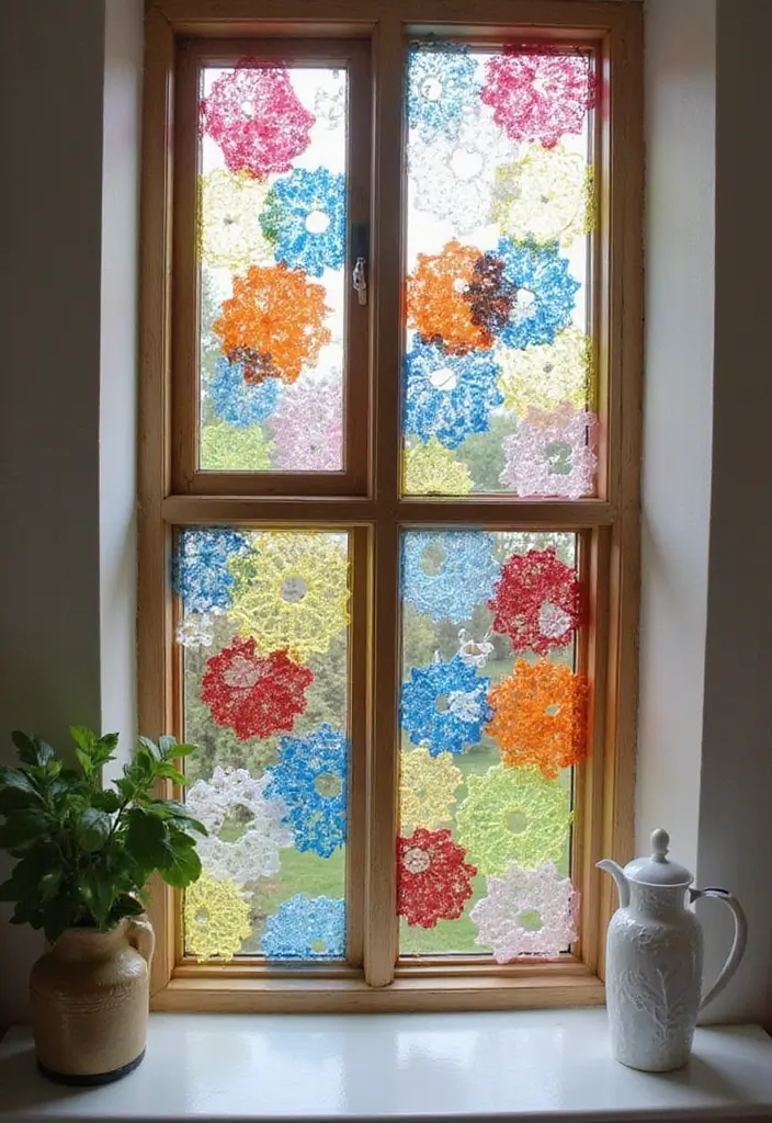 27 Diwali DIY Decoration Ideas That Make Your Festival Bright and Colorful - 16. Upcycled Window Decorations