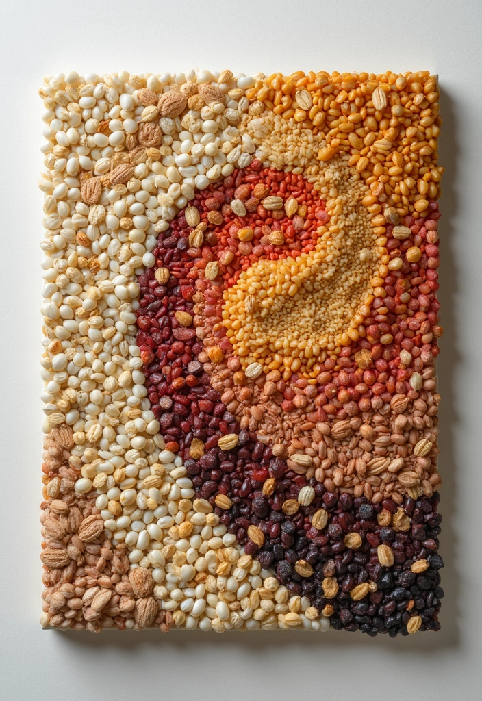 27 Diwali DIY Decoration Ideas That Make Your Festival Bright and Colorful - 21. Grain and Seed Art