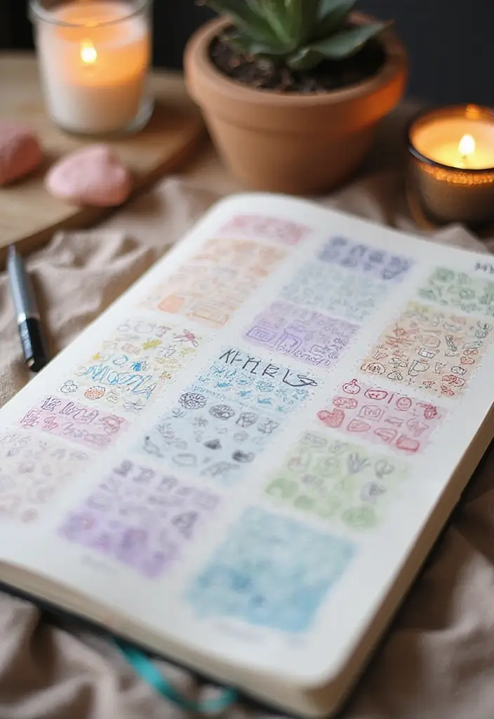 27 Dot Grid Journal Ideas That Make Planning Easy and Fun - 12. Mood Tracker