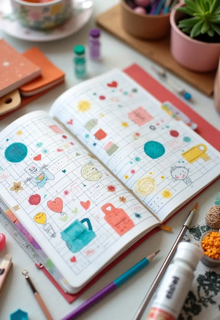 27 Dot Grid Journal Ideas That Make Planning Easy and Fun - 20. DIY Craft Ideas