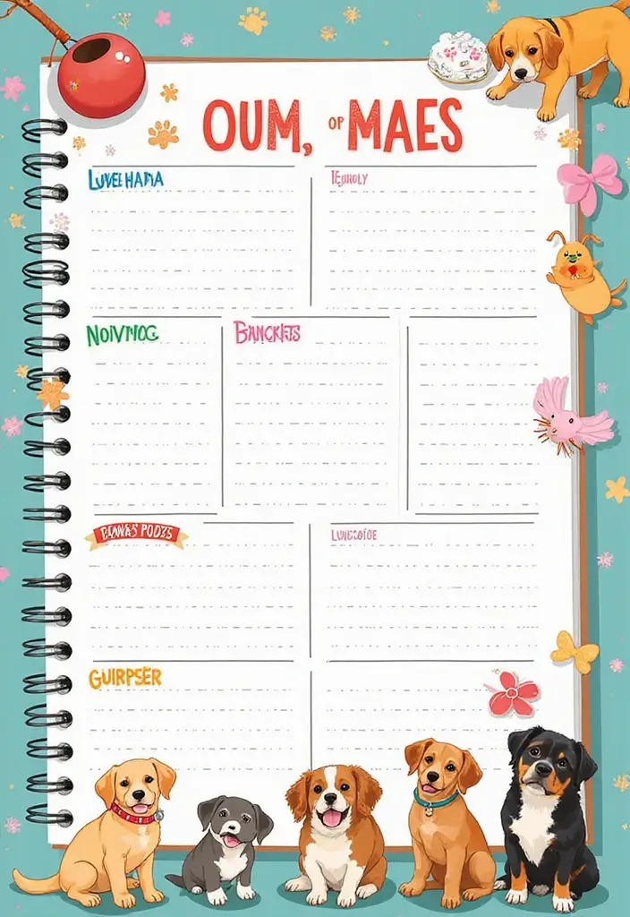 27 Dot Grid Journal Ideas That Make Planning Easy and Fun - 24. Pet Care Tracker