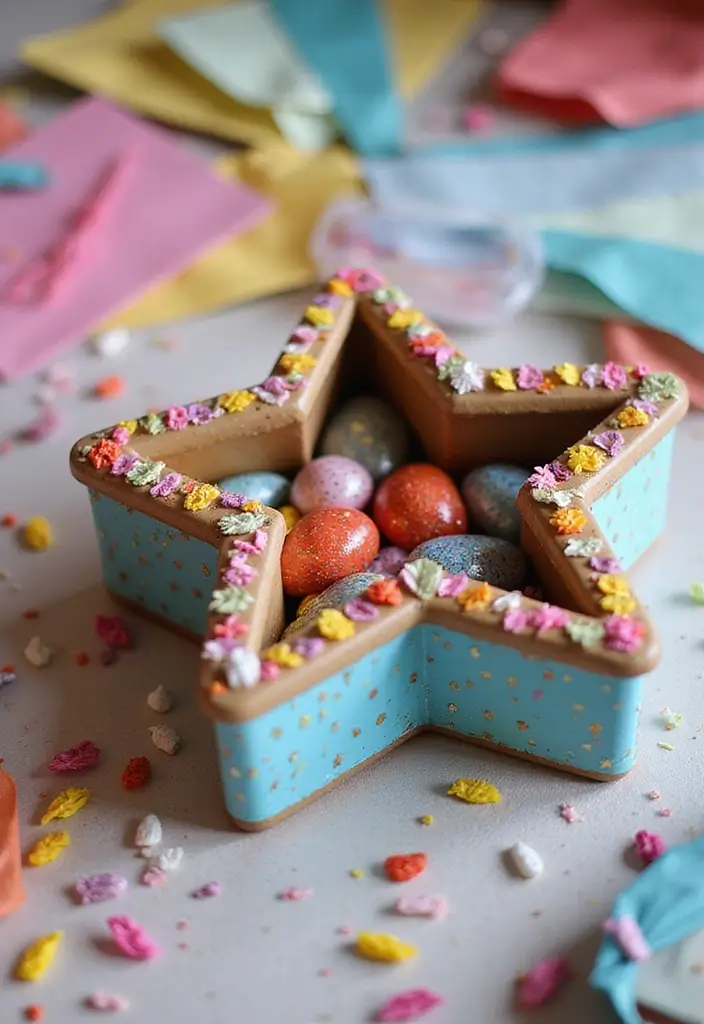 27 Easy Valentines Box Ideas That Are Quick Fun and Cute - 22. Simple Star Box