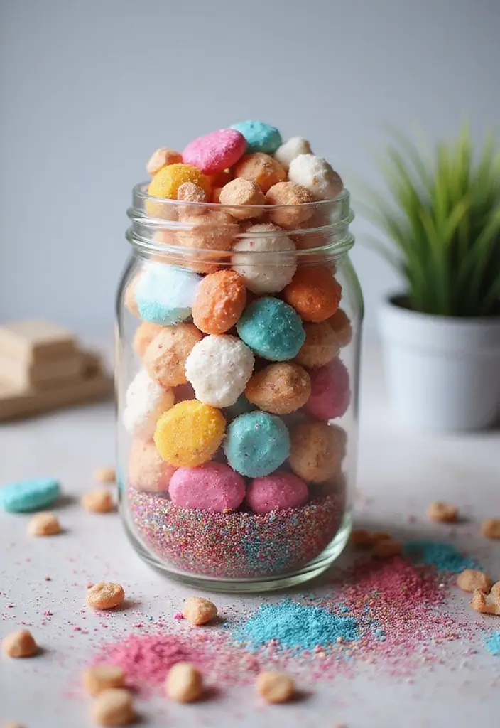 27 Easy Valentines Box Ideas That Are Quick Fun and Cute - 8. Glittery Glass Jar Gifts