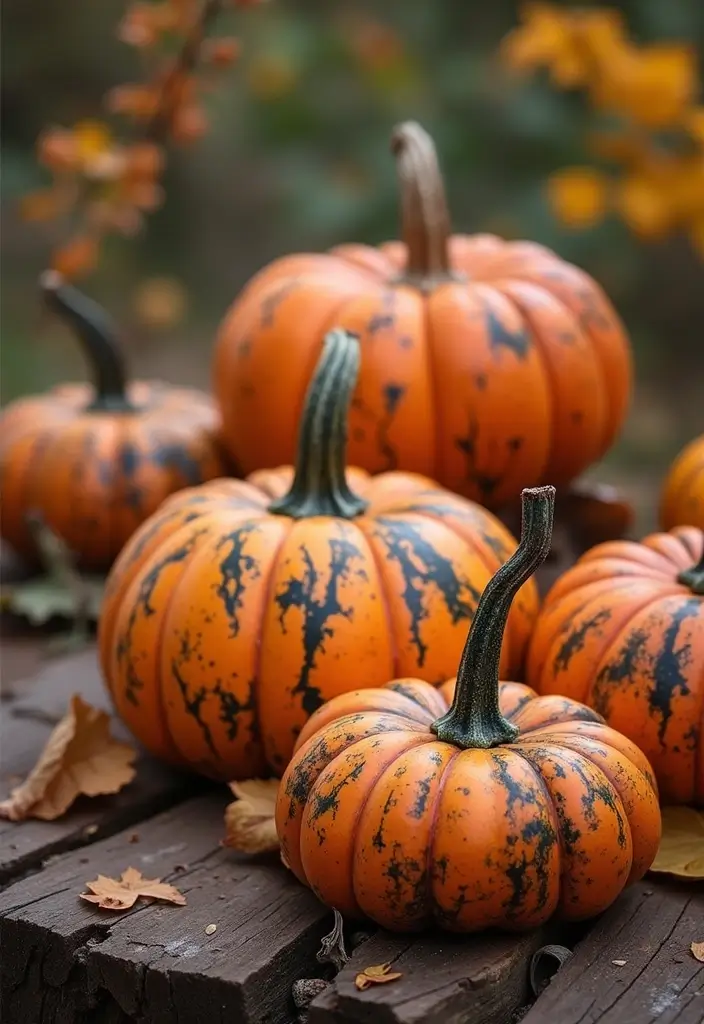 27 Fall Pumpkin Painting Ideas That Are Fun, Easy, and Festive - 10. Marbled Pumpkins