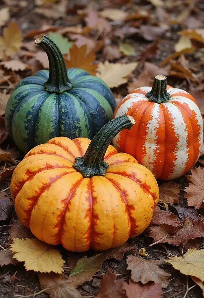 27 Fall Pumpkin Painting Ideas That Are Fun, Easy, and Festive - 8. Abstract Art Pumpkins