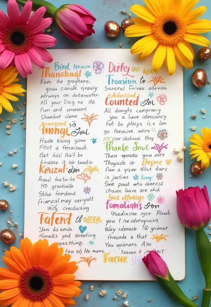 27 Friendship Journal Ideas That Strengthen Bonds and Capture Memories - 14. Daily Gratitude Entries