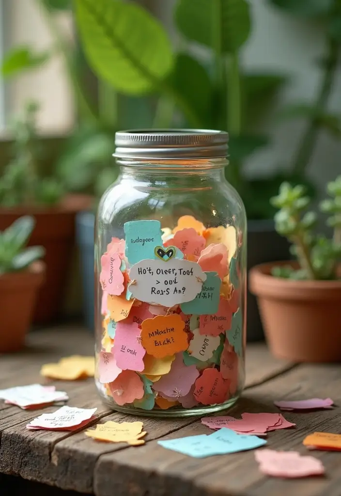 27 Friendship Journal Ideas That Strengthen Bonds and Capture Memories - 2. Memory Jar