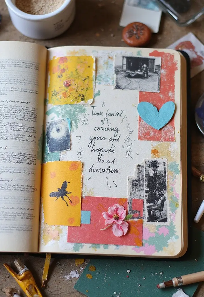 27 Friendship Journal Ideas That Strengthen Bonds and Capture Memories - 7. Collage Page