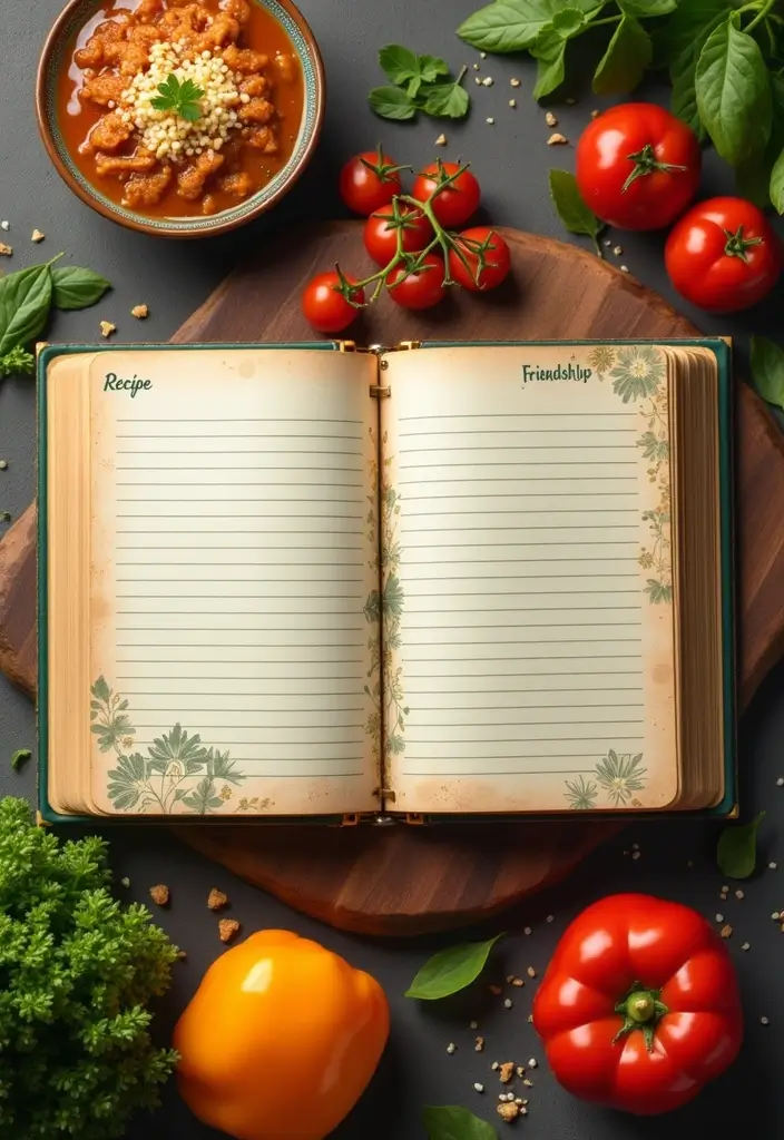27 Friendship Journal Ideas That Strengthen Bonds and Capture Memories - 8. Friendship Recipe Book