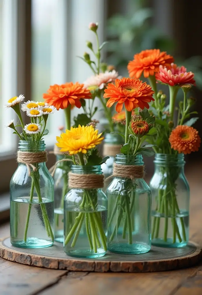 27 Handmade Decoration Ideas That Bring Personalized Charm to Home - 1. Recycled Glass Jar Vases