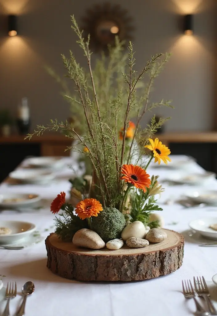 27 Handmade Decoration Ideas That Bring Personalized Charm to Home - 15. Natural Element Centerpieces