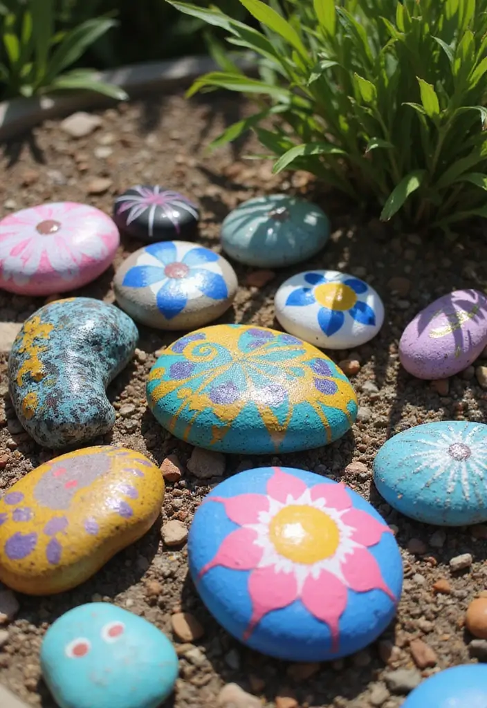 27 Handmade Decoration Ideas That Bring Personalized Charm to Home - 16. Painted Rock Decor