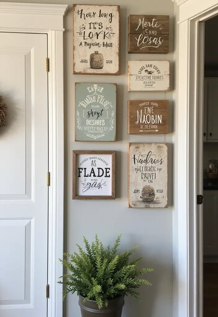 27 Handmade Decoration Ideas That Bring Personalized Charm to Home - 5. DIY Painted Wooden Signs