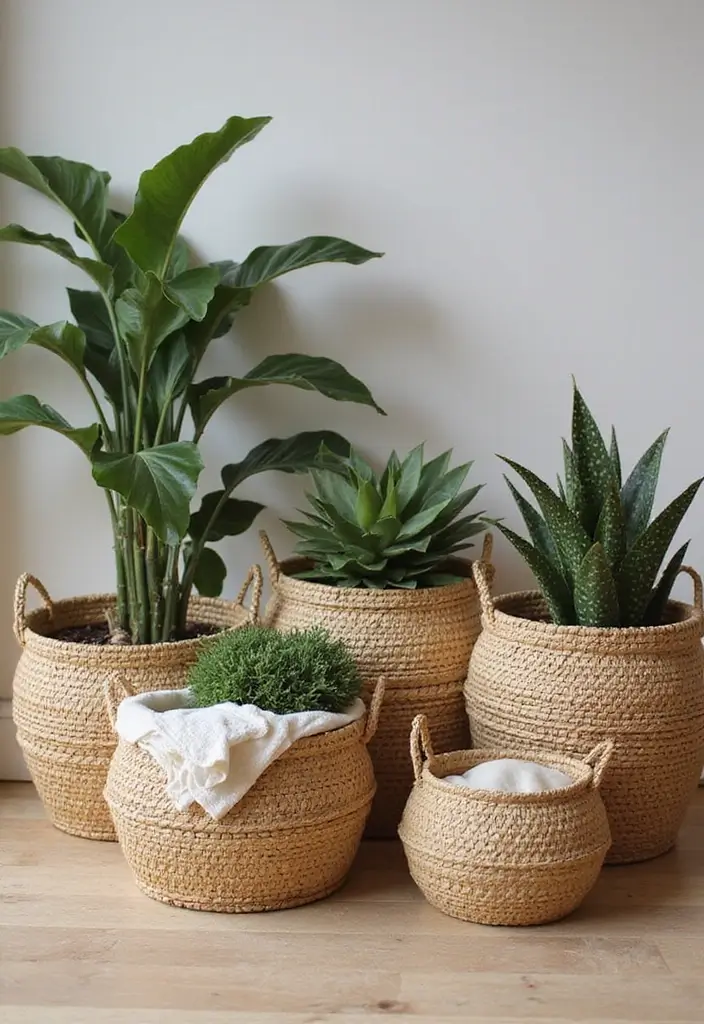 27 Handmade Decoration Ideas That Bring Personalized Charm to Home - 7. Handcrafted Woven Baskets