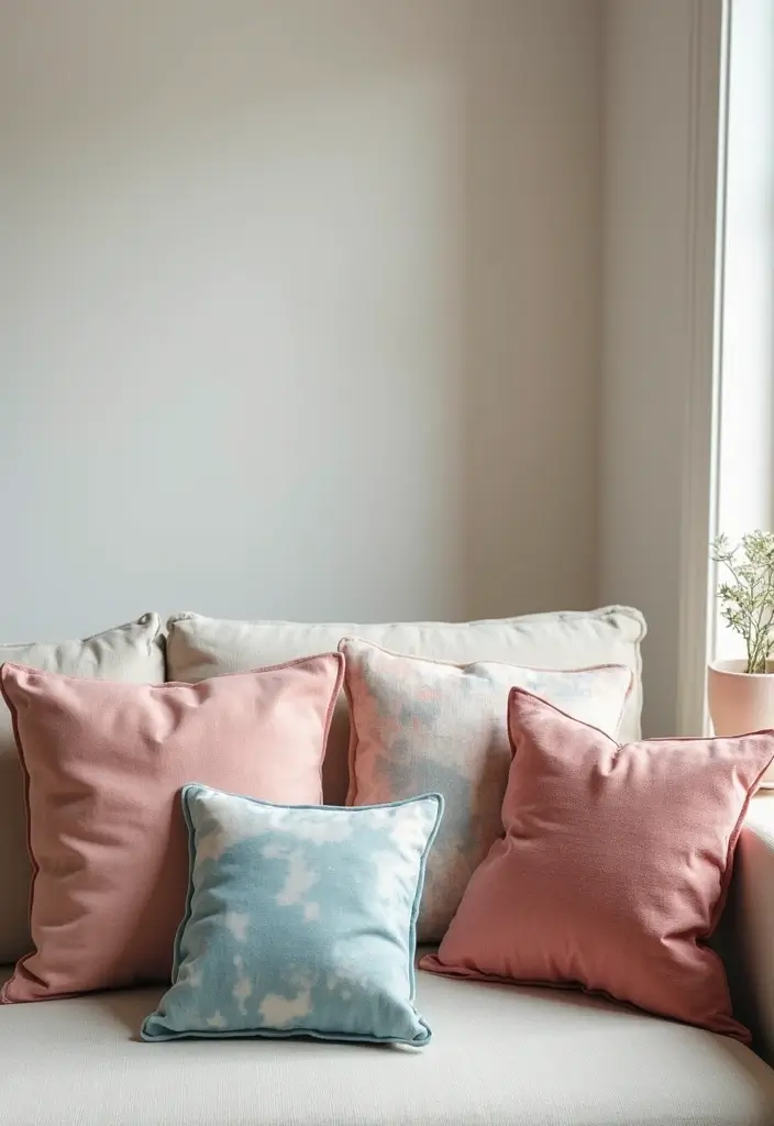 27 Handmade Decoration Ideas That Bring Personalized Charm to Home - 9. Beautifully Dyed Cushions