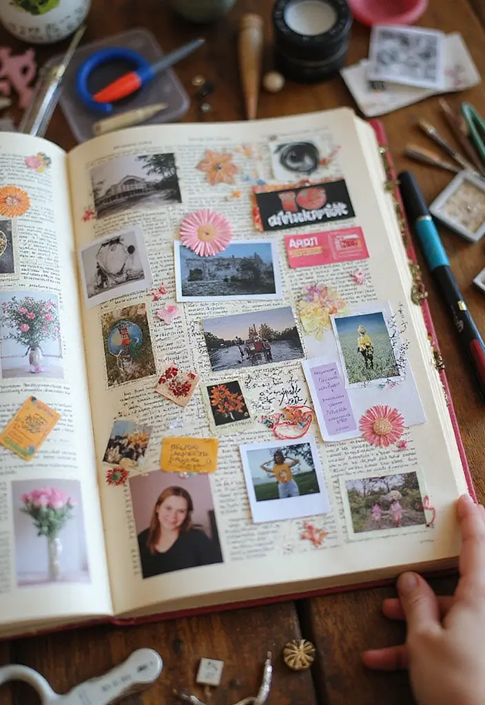 27 Interactive Journal Ideas That Make Writing Engaging and Creative - 1. Vision Board Pages