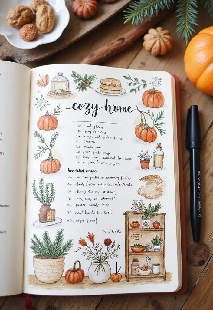 27 Interactive Journal Ideas That Make Writing Engaging and Creative - 13. Recipe for a Cozy Home
