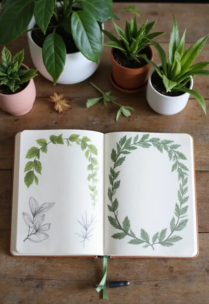 27 Interactive Journal Ideas That Make Writing Engaging and Creative - 15. Nature-Inspired Decor Ideas