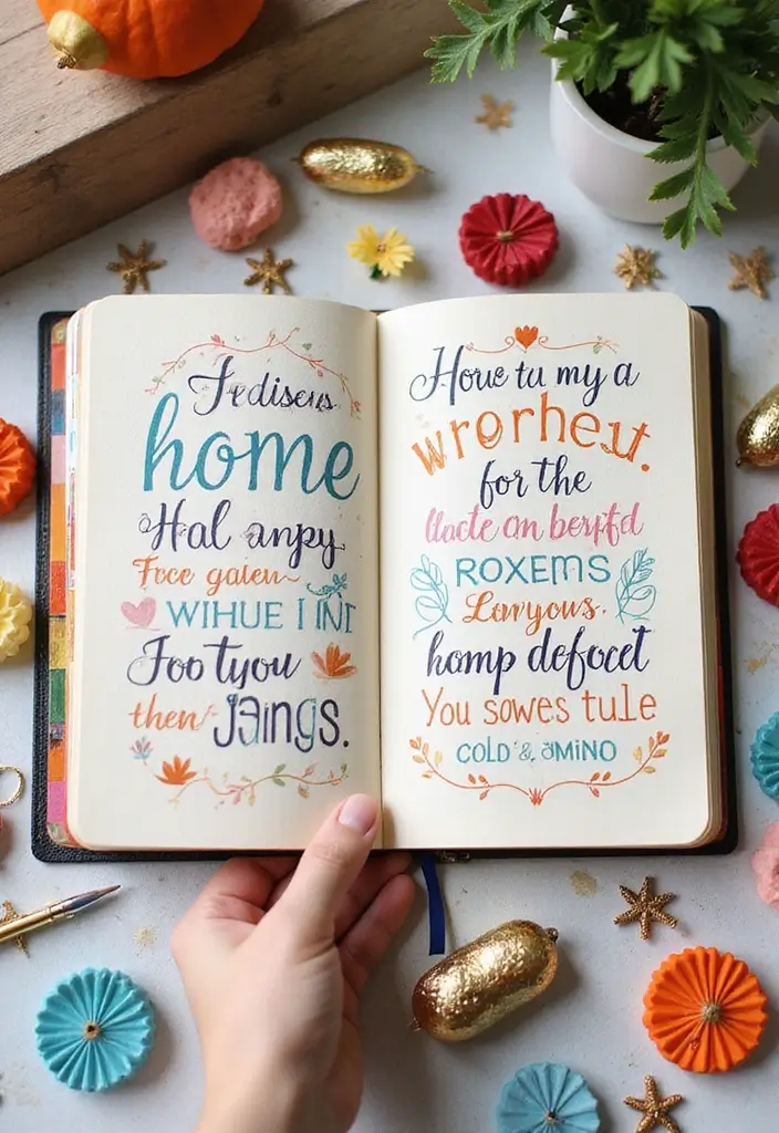 27 Interactive Journal Ideas That Make Writing Engaging and Creative - 16. Quotes and Affirmations for Home