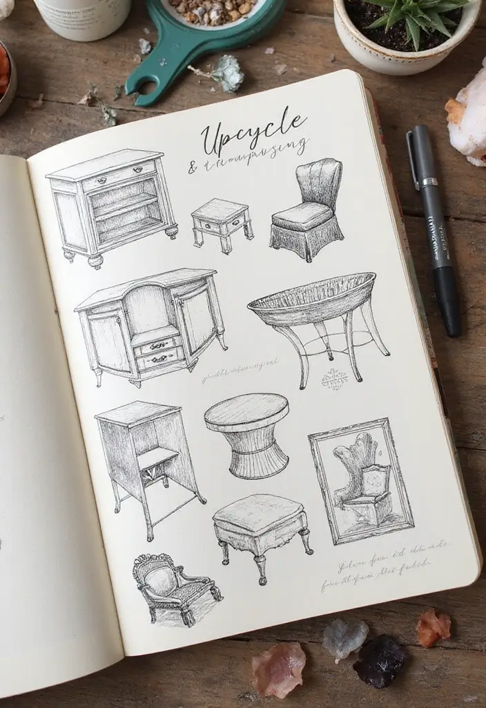 27 Interactive Journal Ideas That Make Writing Engaging and Creative - 18. Upcycling and Repurposing Ideas