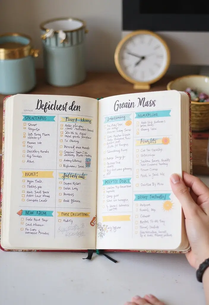 27 Interactive Journal Ideas That Make Writing Engaging and Creative - 23. Decluttering Plans
