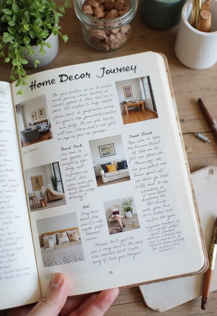 27 Interactive Journal Ideas That Make Writing Engaging and Creative - 24. Home Decor Journey