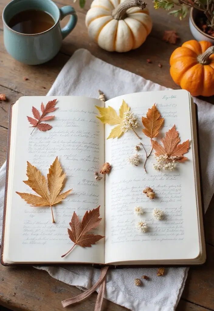 27 Interactive Journal Ideas That Make Writing Engaging and Creative - 5. Seasonal Decor Pages