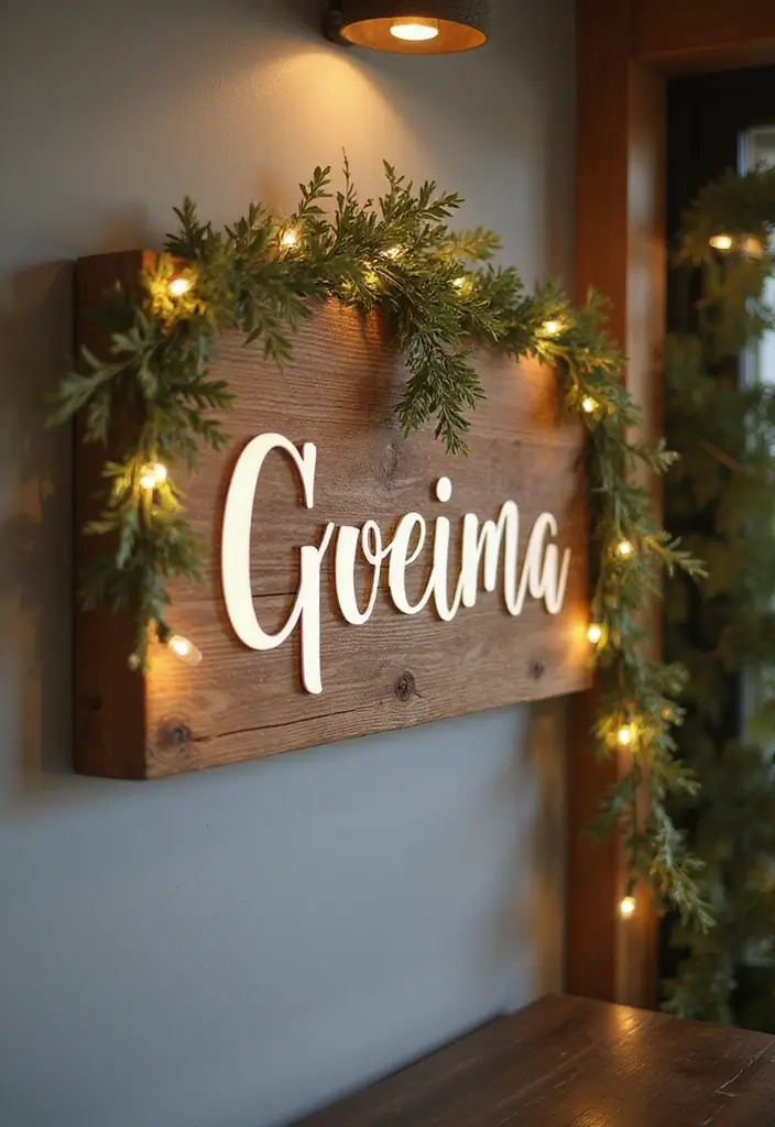 27 Name Decoration Ideas That Make Personal Spaces Unique and Fun - 1. Rustic Wooden Name Signs