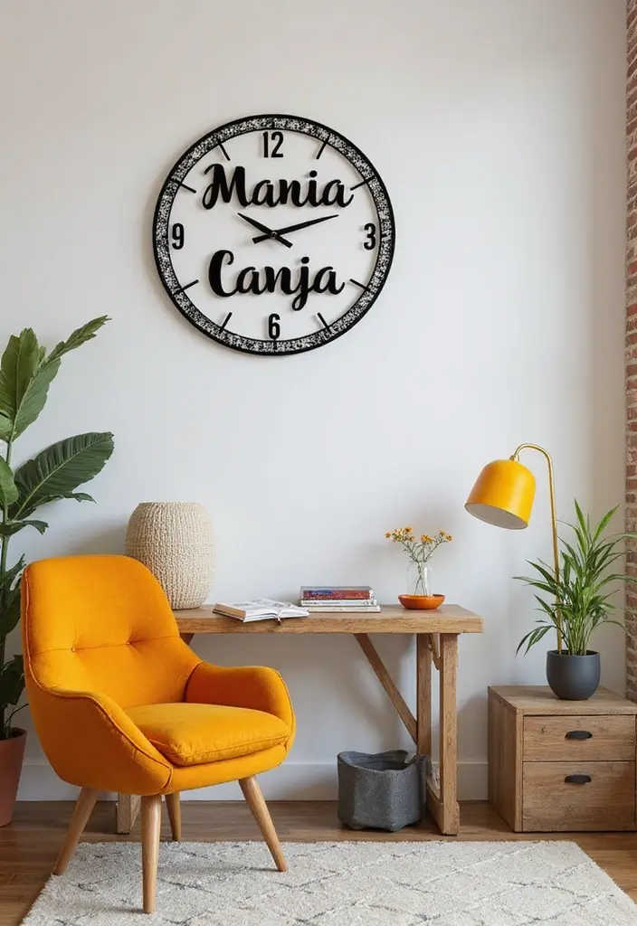 27 Name Decoration Ideas That Make Personal Spaces Unique and Fun - 10. Personalized Wall Clocks