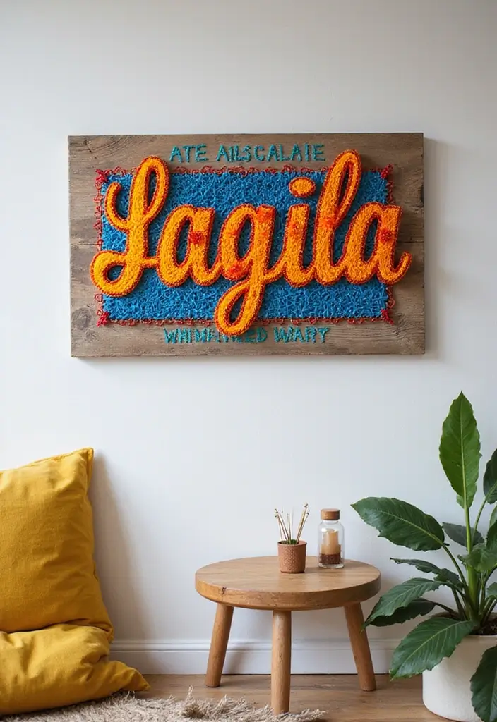27 Name Decoration Ideas That Make Personal Spaces Unique and Fun - 20. String Art Name Displays
