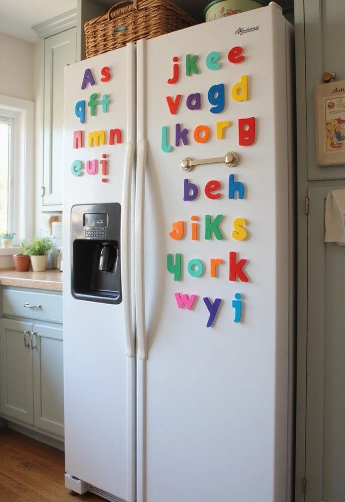 27 Name Decoration Ideas That Make Personal Spaces Unique and Fun - 27. Interactive Name Magnets
