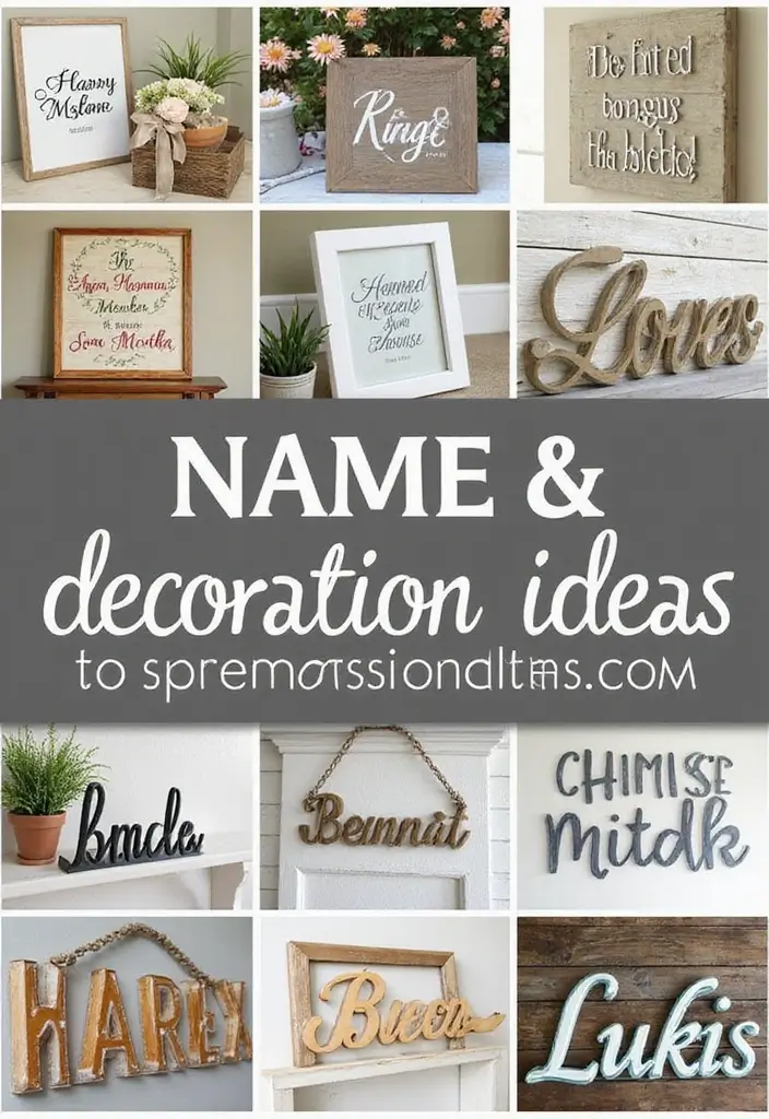27 Name Decoration Ideas That Make Personal Spaces Unique and Fun - Conclusion