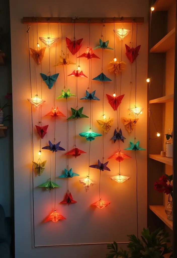 27 Paper Decoration Ideas That Turn Everyday Sheets Into Creative Art - 1. Origami Wall Decor