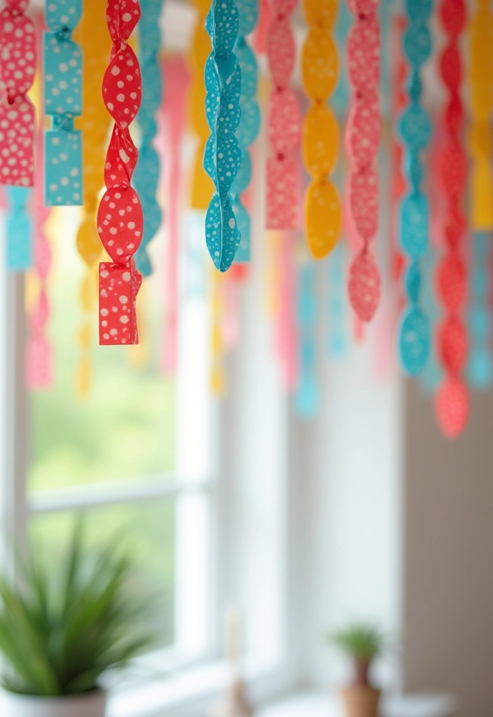27 Paper Decoration Ideas That Turn Everyday Sheets Into Creative Art - 19. Paper Chain Decor