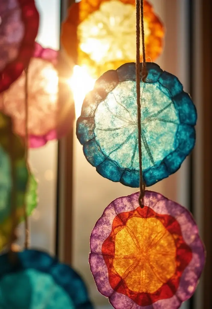 27 Paper Decoration Ideas That Turn Everyday Sheets Into Creative Art - 21. Paper Suncatchers