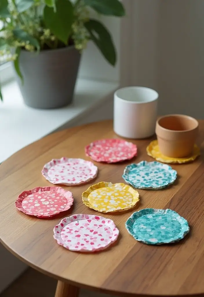 27 Paper Decoration Ideas That Turn Everyday Sheets Into Creative Art - 22. DIY Paper Coasters