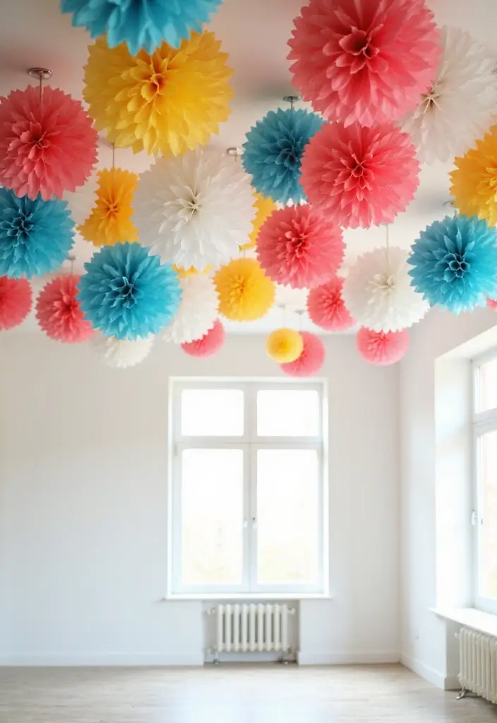 27 Paper Decoration Ideas That Turn Everyday Sheets Into Creative Art - 23. Paper Pom Poms