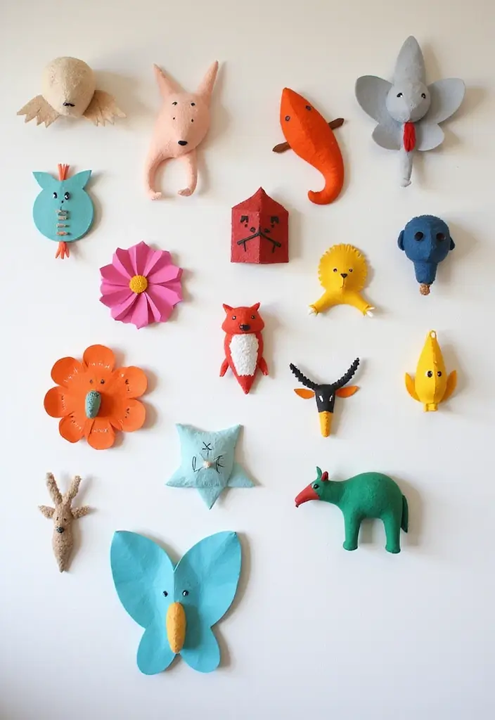 27 Paper Decoration Ideas That Turn Everyday Sheets Into Creative Art - 4. Paper Mache Wall Sculptures