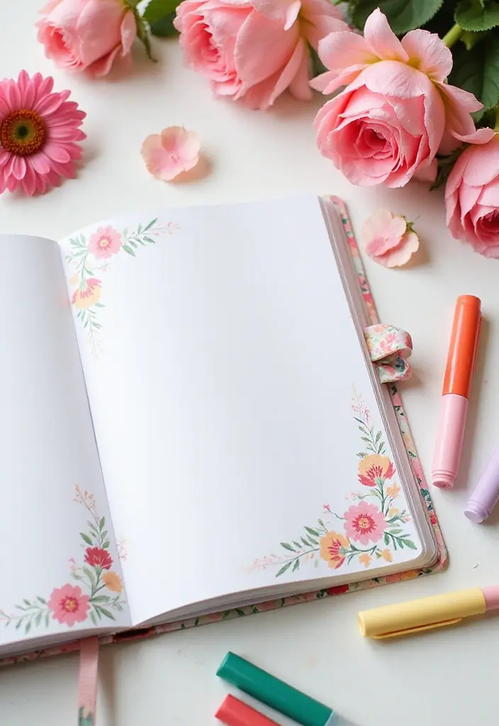 27 Personalized Journal Ideas That Make Gifts Fun and Unique - 2. Floral-Themed Journals