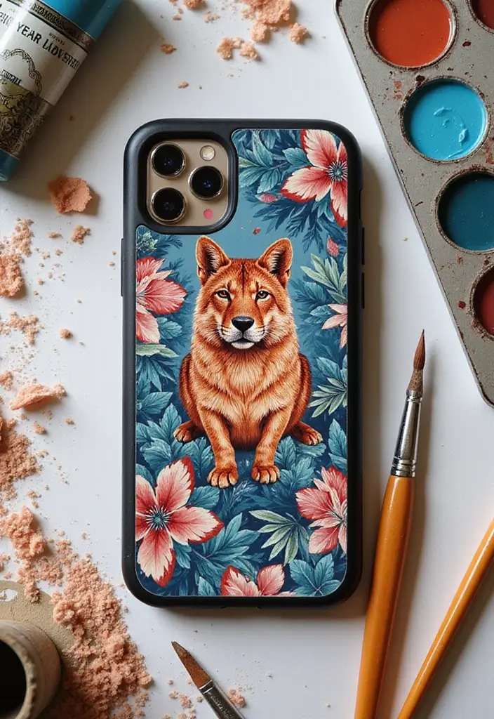 27 Phone Case Painting Ideas Aesthetic That Make Your Device Stand Out - 13. Custom Animal Prints