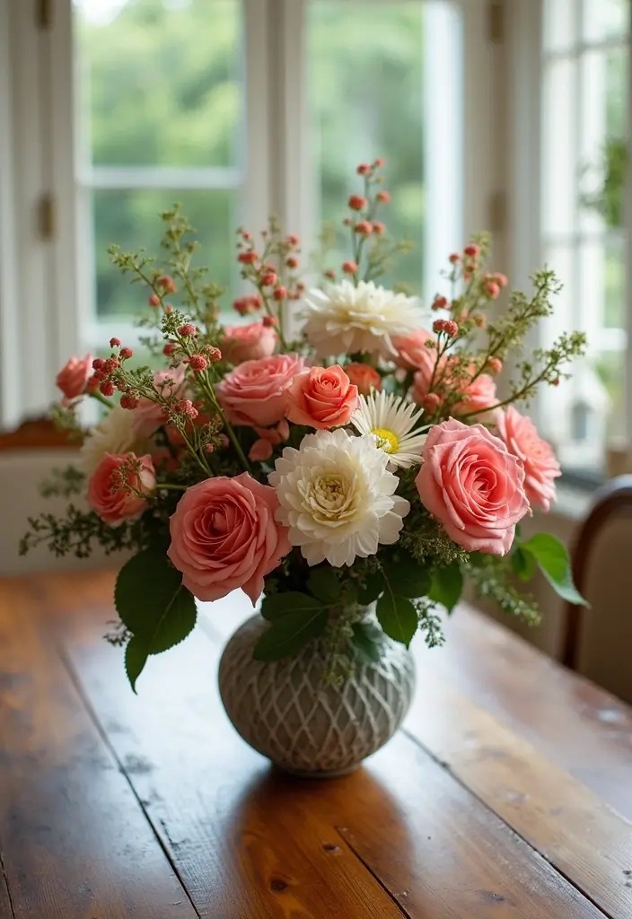 27 Picture Craft Ideas That Turn Photos Into Fun Projects - 13. Photo Bouquet Centerpiece